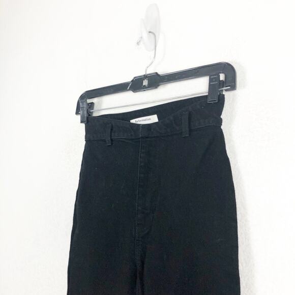 Reformation Vicki Black Jeans Size 23 High Rise Slim Straight Stretch - Picture 7 of 13